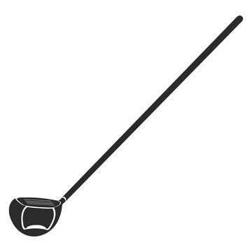 black golf club isolated on white clip art preview
