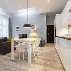 Studio flat with open kitchen