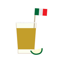 Isolated cocktail illustration