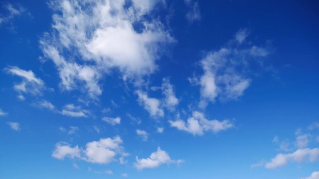 タイムラプス - 青空と雲 積雲