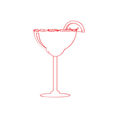 Isolated cocktail illustration