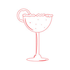 Isolated cocktail illustration