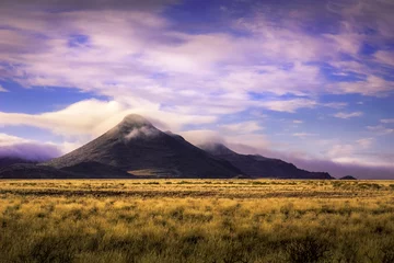 Türaufkleber Hellviolett Landschaft in Südafrika