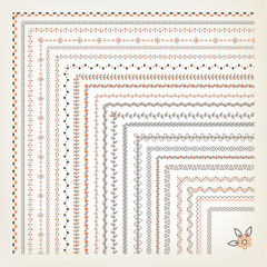 Borders with corner elements