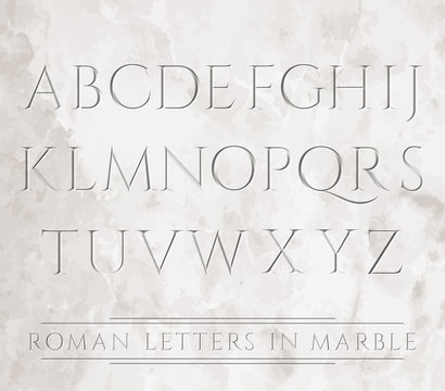 3647 all roman letters