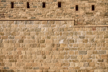 Real fortress wall background