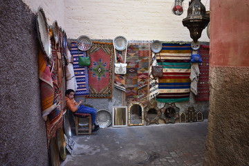 Fototapeta na wymiar Bazar in Marrakech, Morocco
