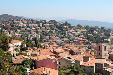 view over old town Hyères (FRANCE)