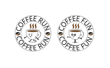 Coffee logo collection. Vector illustration.