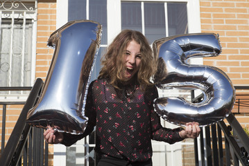 Teen girl birthday girl, 15 years old