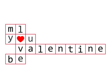 Valentine’s Day greeting card. Web banner. Vector illustration. 