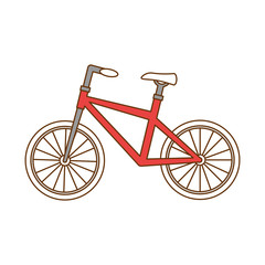Fototapeta premium bicycle vehicle isolated icon vector illustration design
