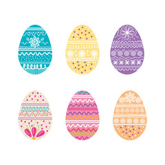 eggs paint happy easter season vector illustration design