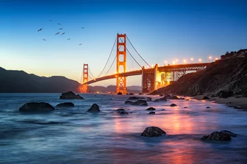 Stickers pour porte Pont du Golden Gate Pont du Golden Gate de San Francisco