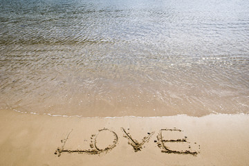 A Message of Love on the Beach