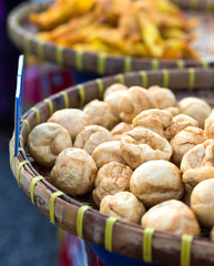 Meat balls made from crushed fish.