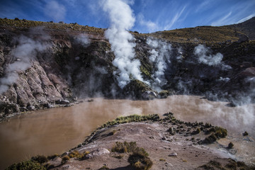 Geysir en el desierto de atacama, Chile