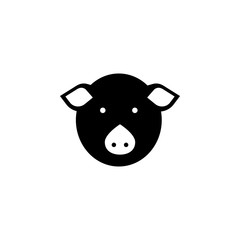 pig face icon. Element of farming and garden icons. Premium quality graphic design icon. Signs, outline symbols collection icon for websites, web design, mobile app