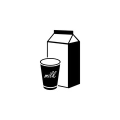 milk icon. Element of farming and garden icons. Premium quality graphic design icon. Signs, outline symbols collection icon for websites, web design, mobile app