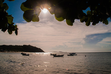 atardecer playa