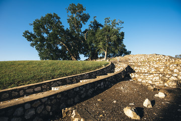 Obraz premium Large stone structure landmark in Ipswich, Queensland.