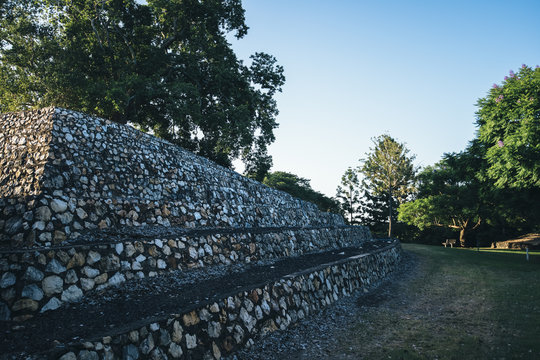 Large stone structure landmark in Ipswich, Queensland.