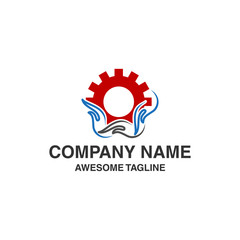 gear hand care digital technology logo