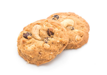 cookies with raisin and roasted cashew nuts