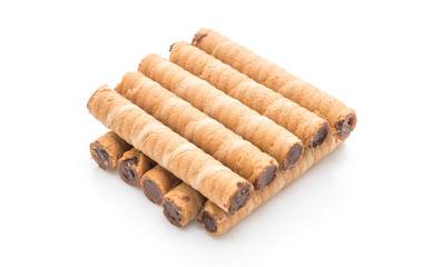 rolled wafer filled with cocoa cream