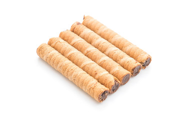 rolled wafer filled with cocoa cream