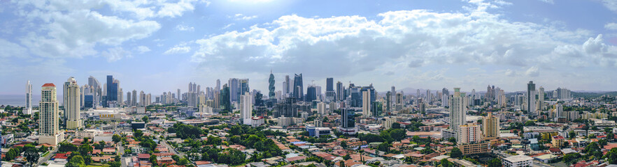 Fototapeta na wymiar Panoramic view of Panama City