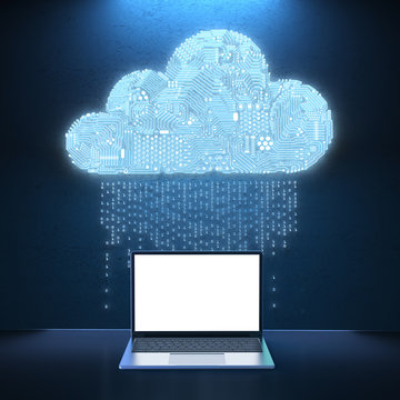 circuit cloud with notebook