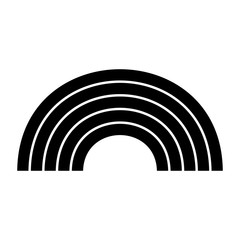 Naklejka premium rainbow fantasy patch cute vector illustration pictogram design