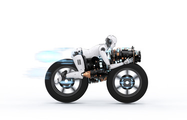 Fototapeta premium robot speed move