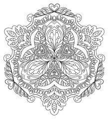 decorative floral mandala