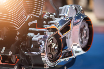 Fototapeta na wymiar Detail of a car engine