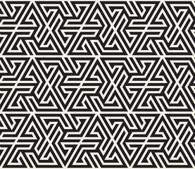 Vector seamless pattern. Modern stylish abstract texture. Repeating geometric tiling from striped elements..