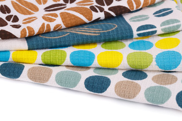 Stack of kitchen towels