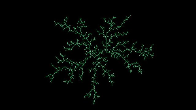 Slime mold 3D animation