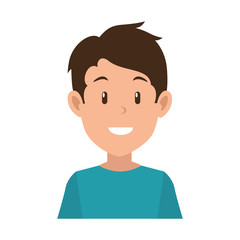 young man avatar character vector illustration design