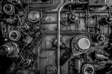 Offset printer press in industry plant