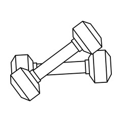 weight lifting gym devices vector illustration design