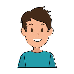 young man avatar character vector illustration design