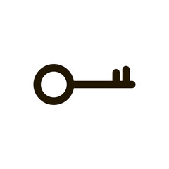 Keys icons , isolated. Closing and opening door. Sign and symbol . Locking and unlocking door vintage key pictogram, vector illustration.