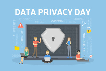 Data privacy day. - obrazy, fototapety, plakaty