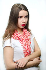 beautiful girl in a headscarf