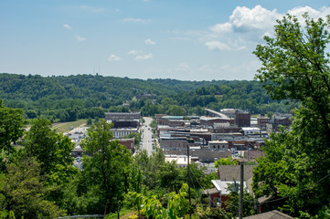 Fototapeta premium Above View of Hannibal Missouri