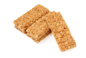 Maple syrup coconut biscuits on a white background  