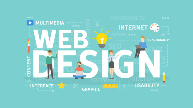 Web design concept.