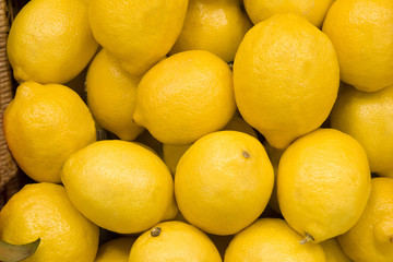 A display of lemons